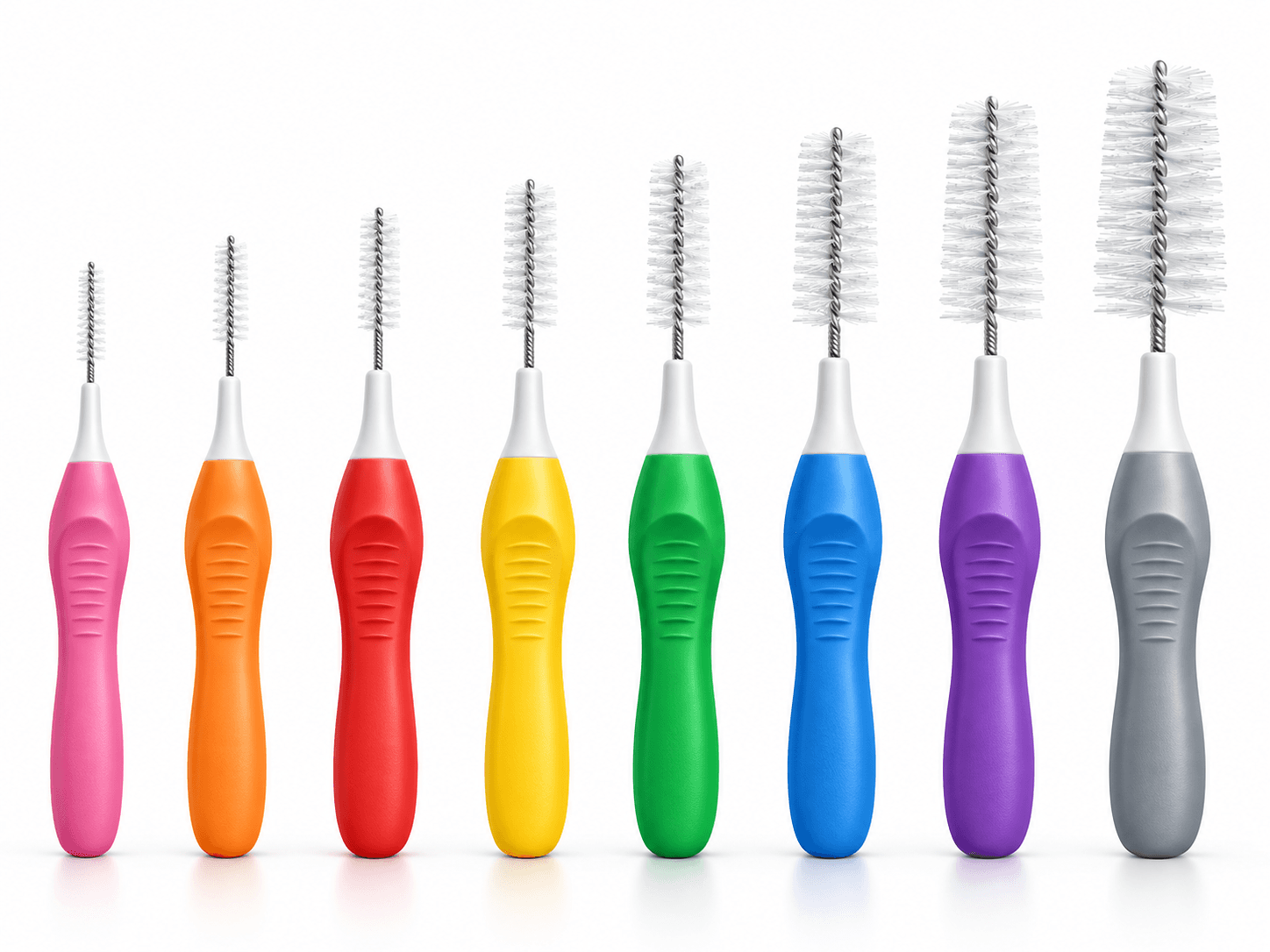 Brossettes interdentaires de différentes tailles