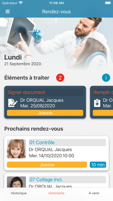 Capture d'écran de l'application Dentapoche 1